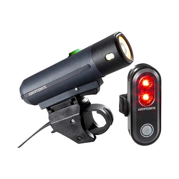 Kryptonite - Kit de luces STREET F-500 (500 lúmenes) + AVENUE R-45 - negro
