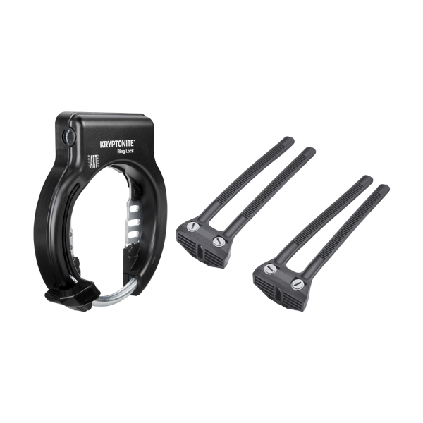 Kryptonite - Candado de arco al cuadro RING LOCK (montaje con abrazaderas flexible mount)