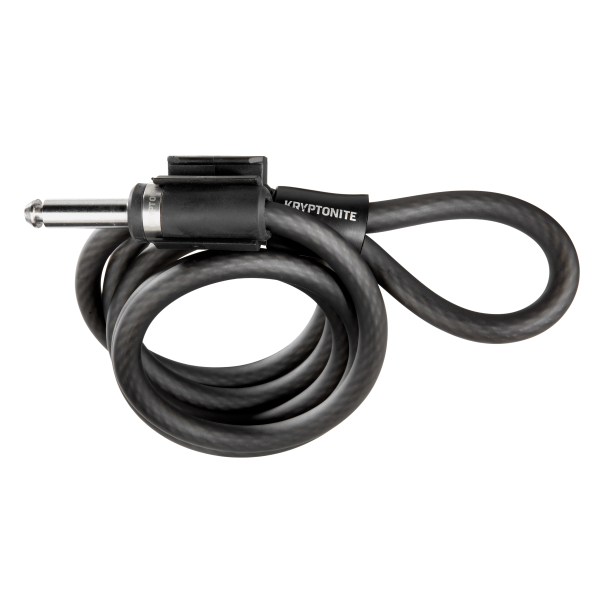 Kryptonite - Cable espiral PLUG-IN con candado de anillo