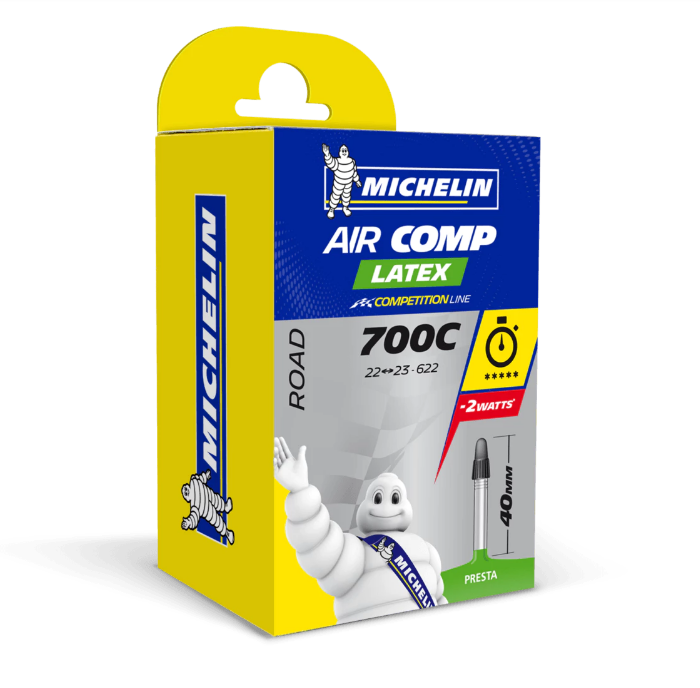 Michelin Air Comp Latex Schlauch 700x22/23 Presta Ventil 40mm