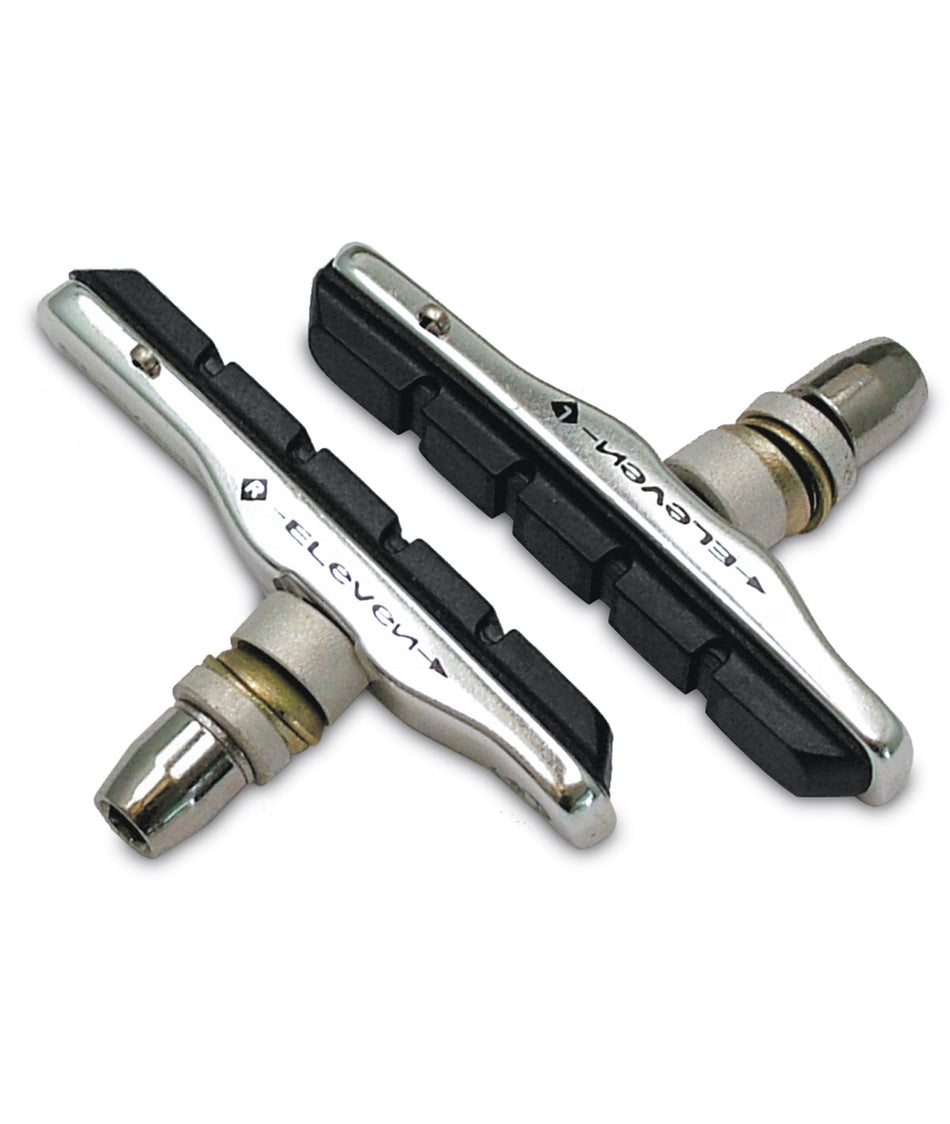 Eleven MTB Bremsbeläge mit Halterung V-Brake schwarz