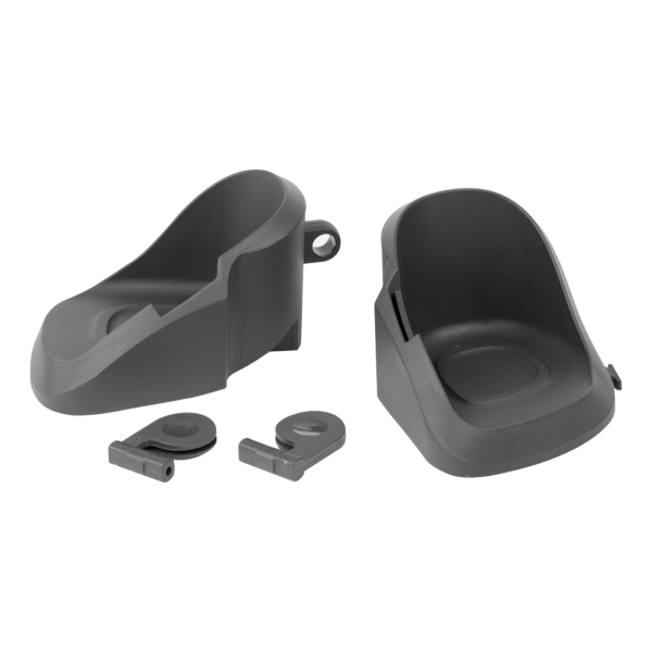 Qibbel - PAR DE REPOSAPIÉS Y CLIPS DE FIJACIÓN para asientos Air Front y Air Rear
