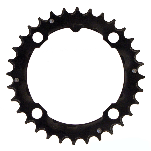 Sunrace - Corona BCD 64 MM 4-FORI 2 X 11V - 22 denti, compatibile Shimano, nero