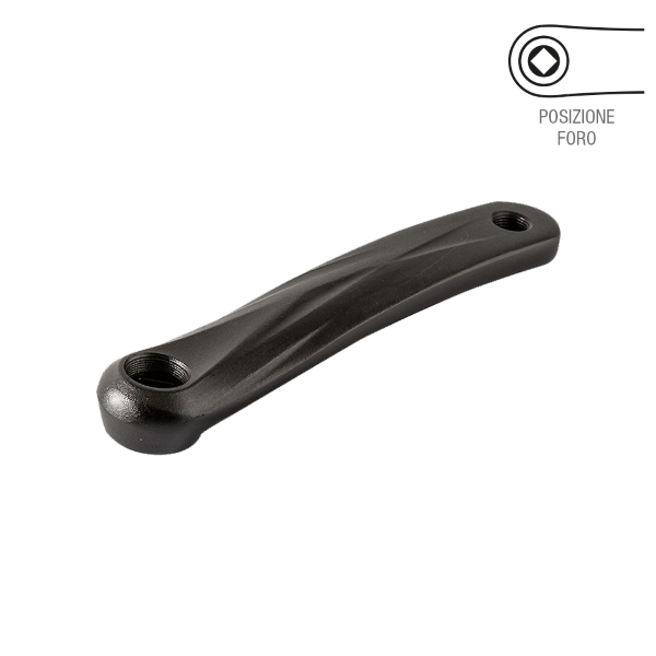 Sunrace - Pedivella sinistra ALLUMINIO M500 PERNO QUADRO