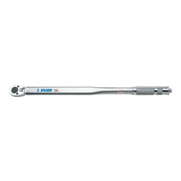 Unior - Chiave dinamometrica a scatto 264 3/8 - 5-110 Nm, bussole e inserti bit non inclusi