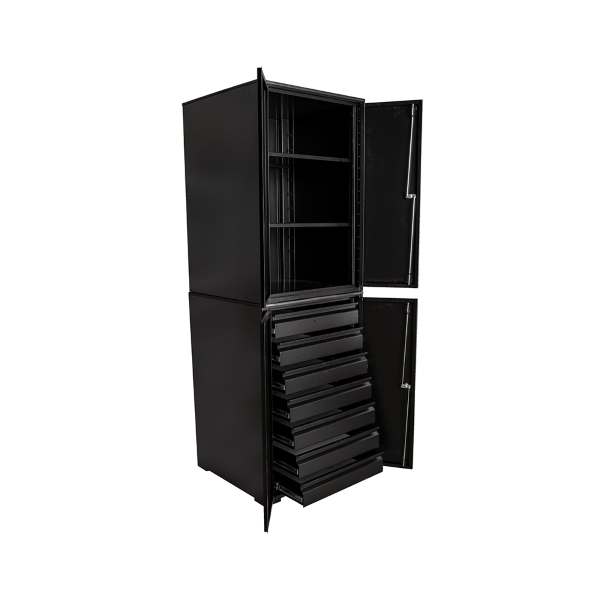 Unior - Doppel-Werkzeugschrank 949-BLACK - Schwarz, Höhe 2,03 Meter