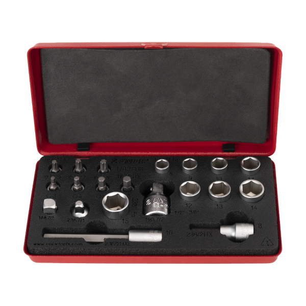 Unior - Satz Bit-Einsätze und Stecknüsse 1/4"