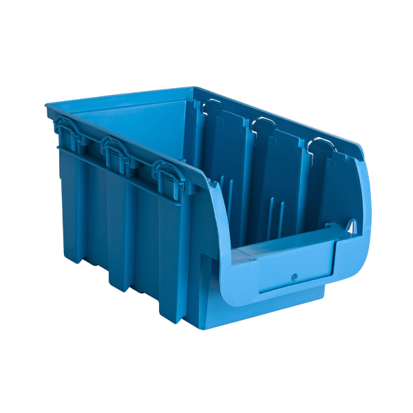 Unior - Conteneur plastique PP.990HPB - 160x100x755mm, bleu, paquet de 3 pièces