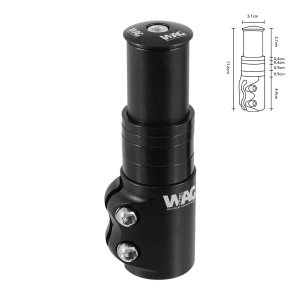 Wag - ADAPTATEUR POUR AHEAD 1 1/8? AVEC ENTRETOISES