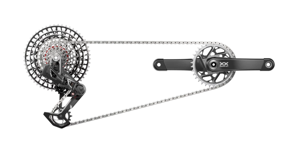 Gruppo Sram XX SL T-Type Eagle Axs Powermeter Spider