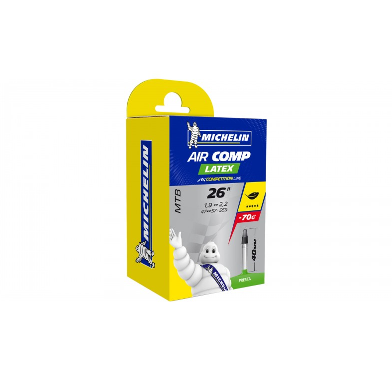 Michelin MTB Air Comp Latex Schlauch 26x1.90/2.20 Presta Ventil 40mm